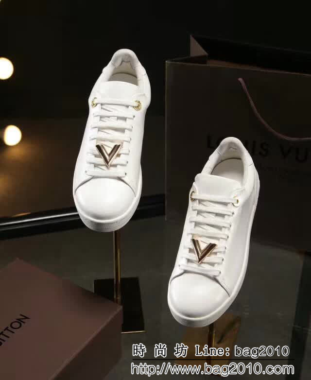 路易威登LV 2018早春新款 唐嫣同款 牛皮小白鞋 QZS1274